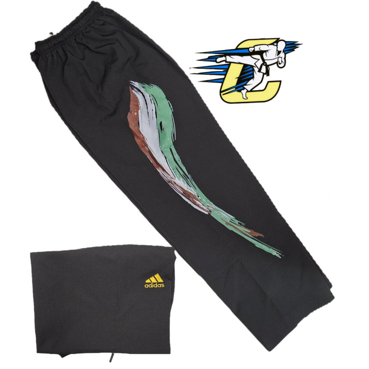 شلوار تک تکواندو پرچمی Adidas فلامنت